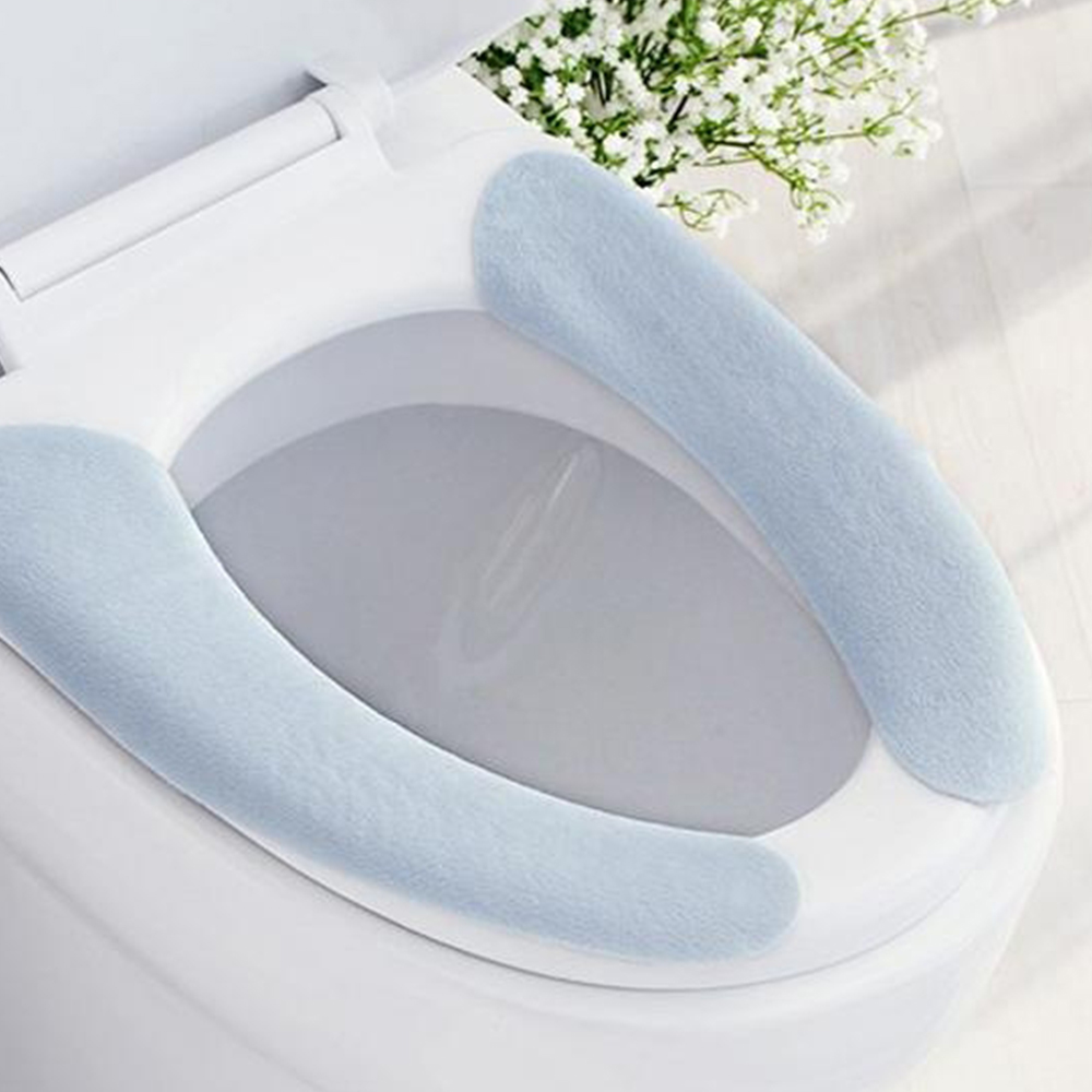 Cubierta de asiento de inodoro Baño Cojines de asiento de inodoro lavables elásticos suaves y gruesos son fáciles de instalar y limpiar Toliet Mat