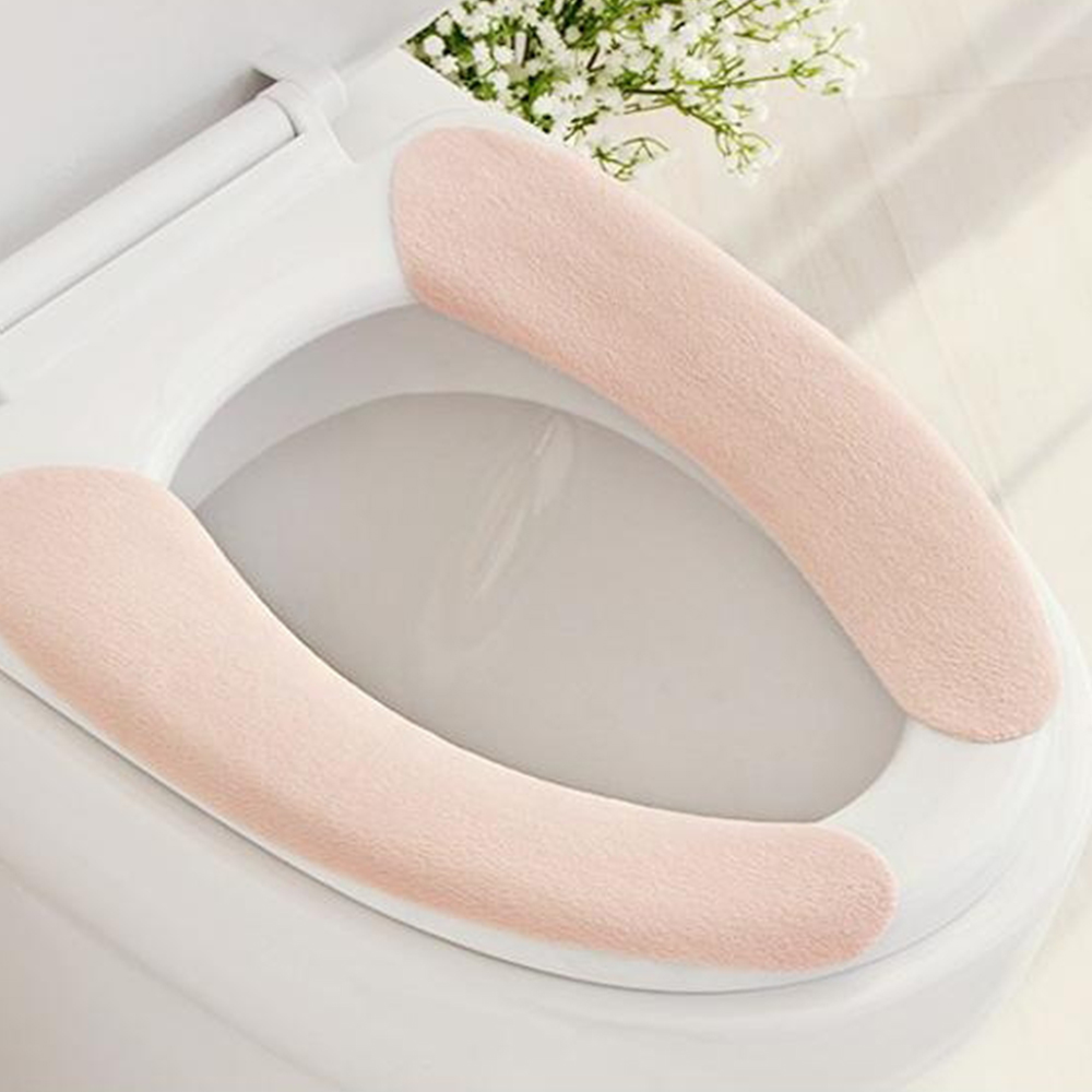 Cubierta blanda para asiento de inodoro - Asientos de inodoro - Reutilizable, lavable a máquina, fácil de instalar - Embalaje listo para regalo - Rosa pastel